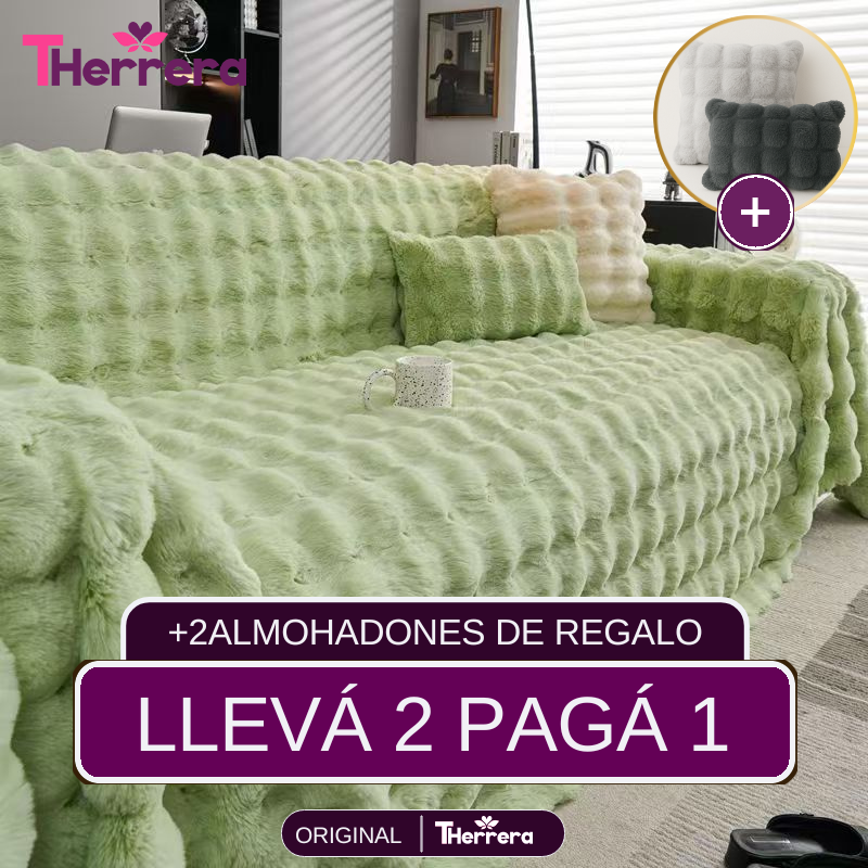 ¡Llevate 2, Pagá 1! Capa de Sofá Luziana en Algodón y Poliéster (¡Confort Para tu Sala!) + REGALOS: 2 Almohadas