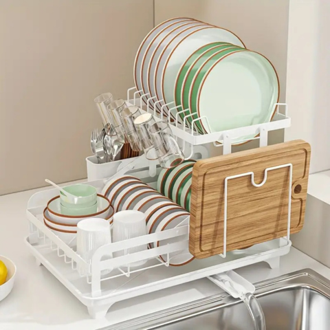 Escurridor 3 en 1 de Acero Inoxidable Multifuncional con Asas Plegables y Base Antideslizante +REGALO: Kit de Utensilios de Cocina