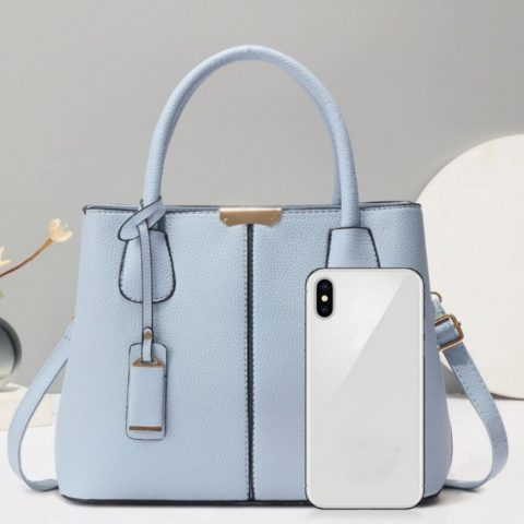 Cartera Femenina Diana de Cuero Legítimo +REGALOS: Billetera y Reloj