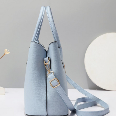 Cartera Femenina Diana de Cuero Legítimo +REGALOS: Billetera y Reloj