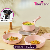 Kit de Ollas 3 en 1 de Acero Inoxidable Multifuncionales Antiadherentes +REGALO: Kit de Utensilios de Cocina
