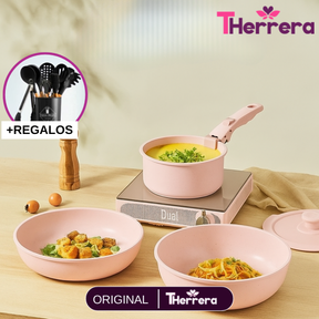 Kit de Ollas 3 en 1 de Acero Inoxidable Multifuncionales Antiadherentes +REGALO: Kit de Utensilios de Cocina