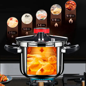 [Llevate 2 y pagá 1] Olla a Presión TurboChef de Acero Inoxidable | A Prueba de Explosiones + REGALO: Kit de Utensilios