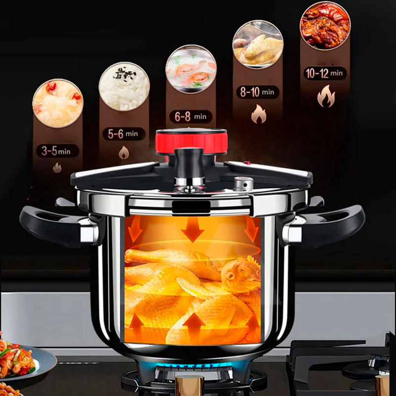 [Llevate 2 y pagá 1] Olla a Presión TurboChef de Acero Inoxidable | A Prueba de Explosiones + REGALO: Kit de Utensilios