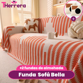 [Pagás 1, Te Llevás 2] Funda para Sofá Bella (¡Ligereza y Encanto que Transforman tu Sofá!) + REGALO: 2 Almohadones