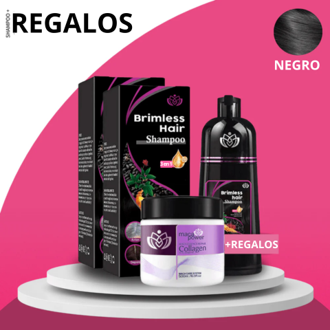 [¡Llevá 2 y pagá 1!] Shampoo Brimless Natural 3 en 1 +REGALO: Crema Maca Power