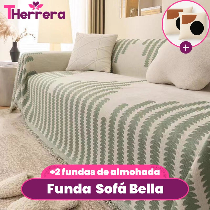 [Pagás 1, Te Llevás 2] Funda para Sofá Bella (¡Ligereza y Encanto que Transforman tu Sofá!) + REGALO: 2 Almohadones